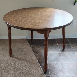 Round Dining Table Circle Circular Wood Laminate 