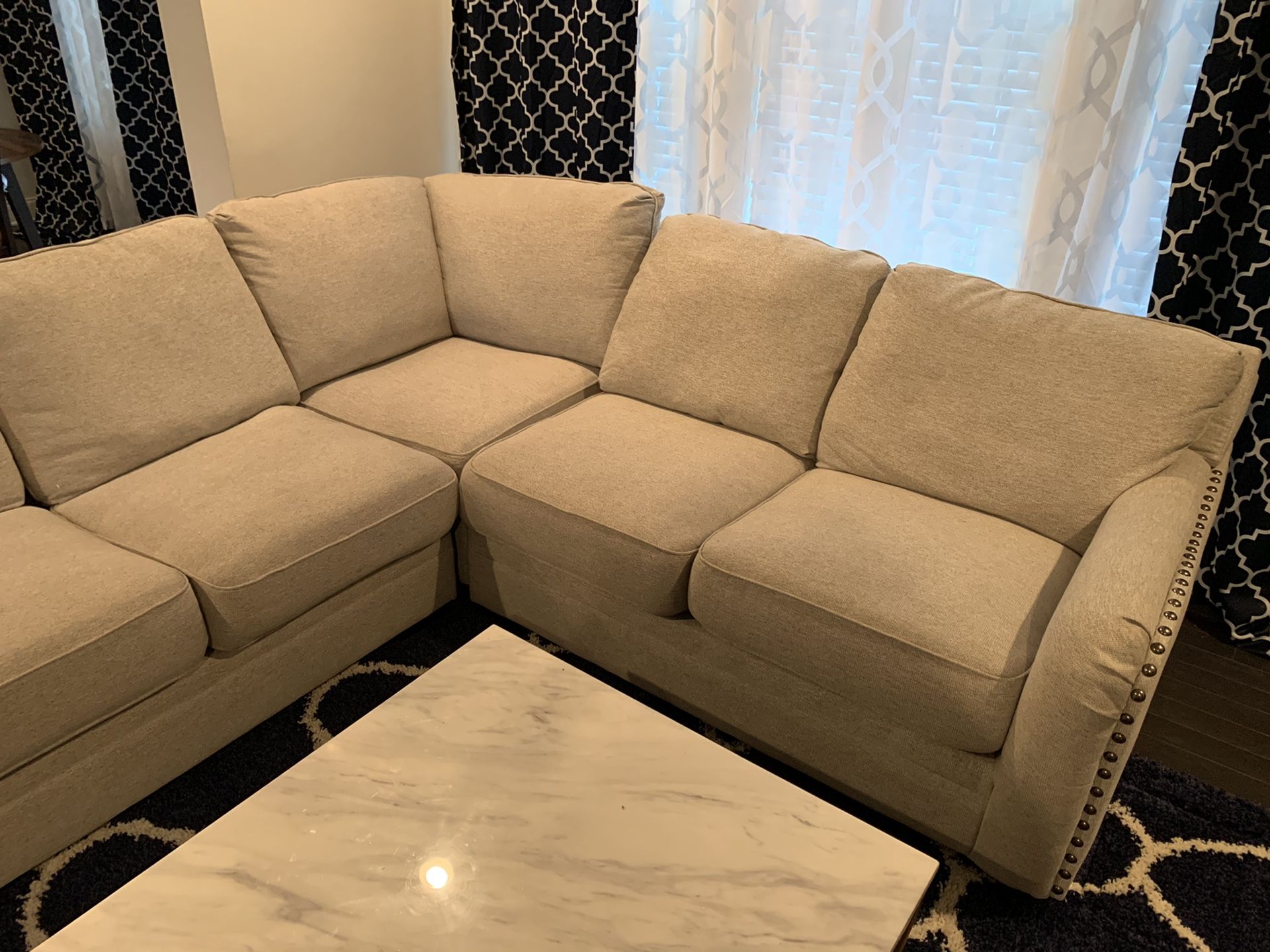 Ashley Luxora 5 piece Sectional couch with Chaise for Sale in Brentwood