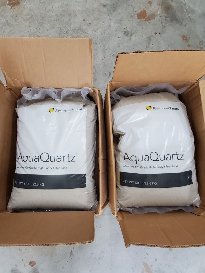 2 unit Aquaquartz Commercial Residential Swimming Pool Filter Sand #20 Grade-50 Lb Bag