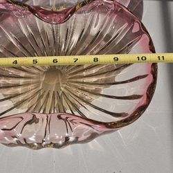 Murano (?) Glass Pink And Yellow (?)