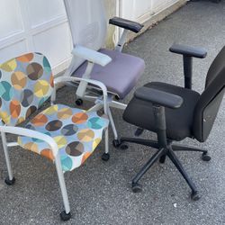 3 Commercial Office Chairs