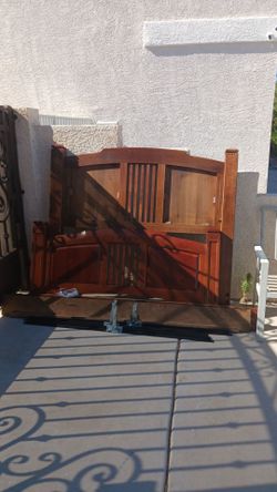 Sleigh bed solid wood