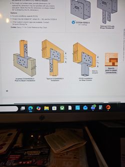 Simpson Strong-Tie column cap w/screws