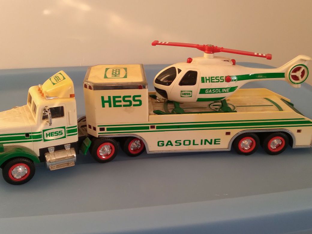 Hess Tractor Trailer And Helicopter