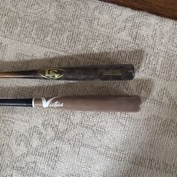 2 Wood Bats, Victus Tatis Jr, Louisville Slugger Youth Prime 