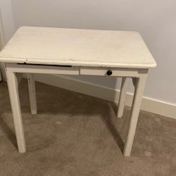 Oh, white table with the drawer