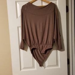 Perfectly Taupe Bodysuit Size Small 