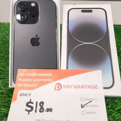 Apple IPhone 14 Pro 128gb  Unlocked. Pay  In Payments With No Credit Check, Lowest Wholesale Prices. 3 months Warrant