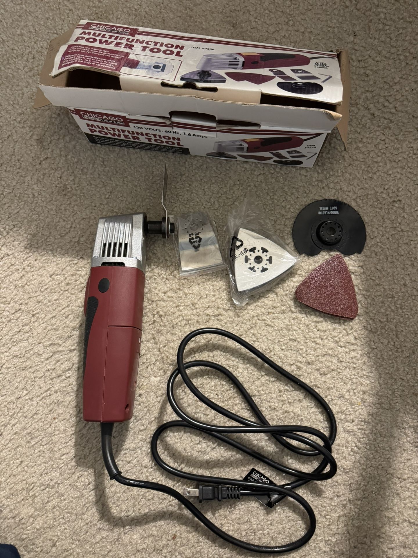 Chicago Electric Power Tools Oscillating Multifunction Power Tool by Chicago