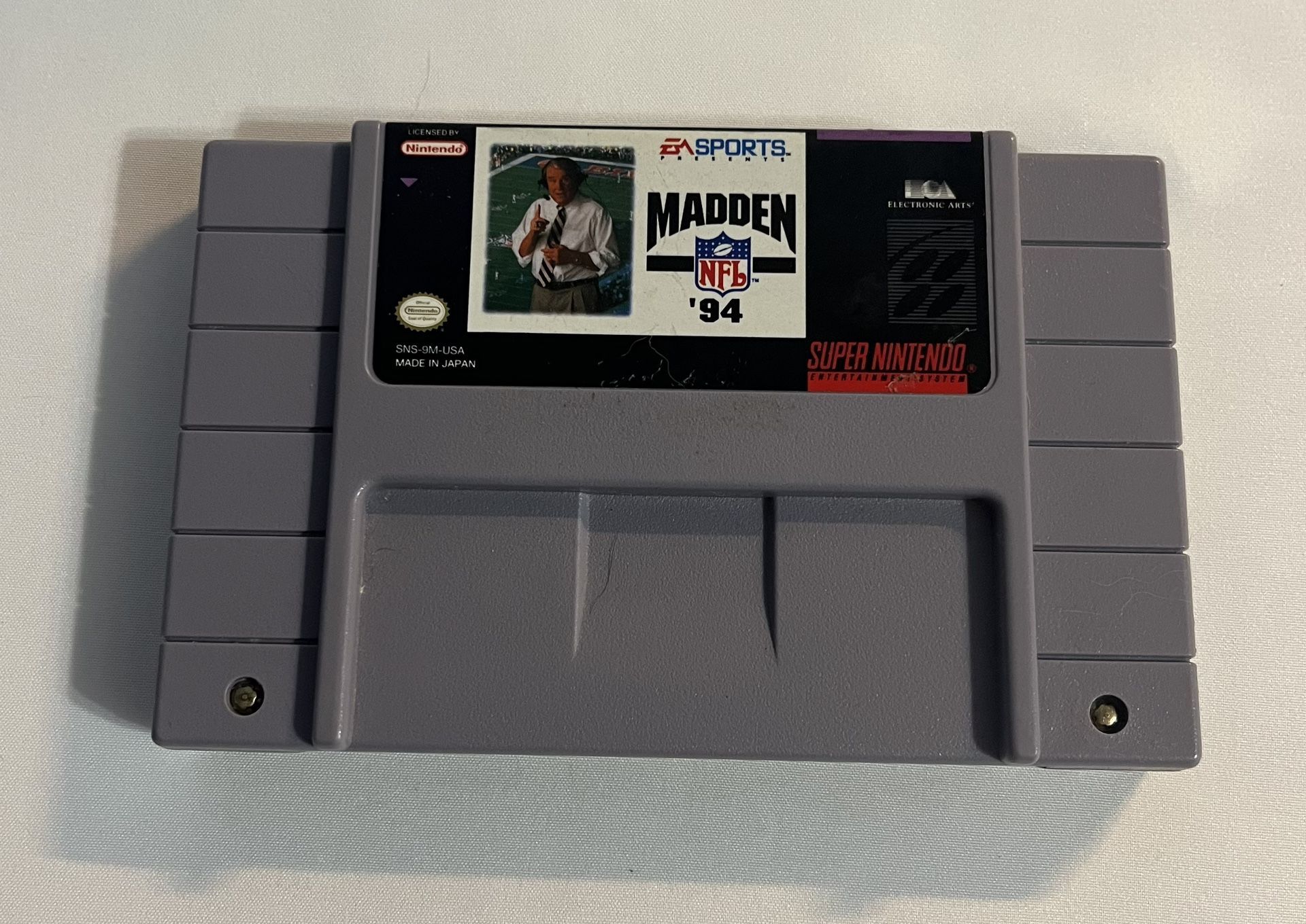 Madden NFL 94 - SNES Super Nintendo Game Tested