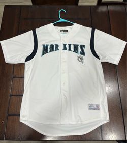 Vintage Florida Marlins True Fan MLB Baseball Jersey White Sewn Men's Size Large
