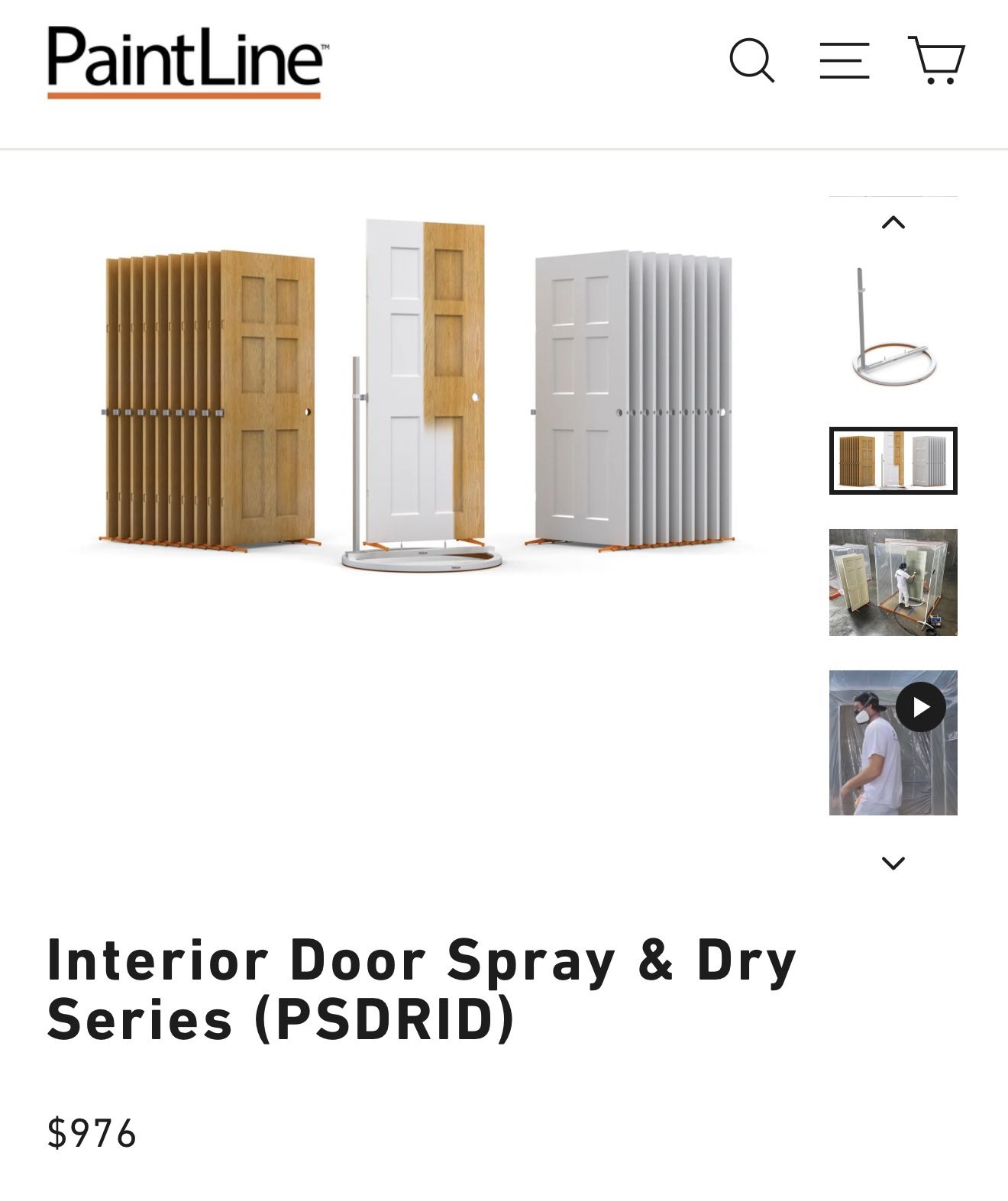PaintLine ProDryingRack Interior Door Spray & Dry Series (PSDRID)