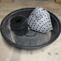 Large Garden Water Basin And Pump