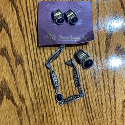 Bracelet Earrings, And Charm $15