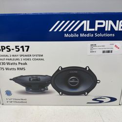 Alpine SPS-517 5" x 7" 2-Way Type-S Series Coaxial Car Speaker