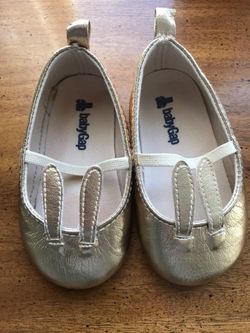 baby gap gold bunny shoes 12-18 mos EASTER!!