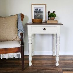 Antique Vintage End Table Nightstand 