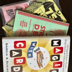 Set Of Magic Books And Cards