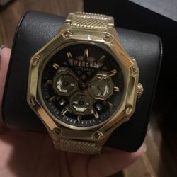 Mens Gold Versace Watch 