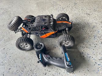 Black and Orange Remote Control Monster Truck