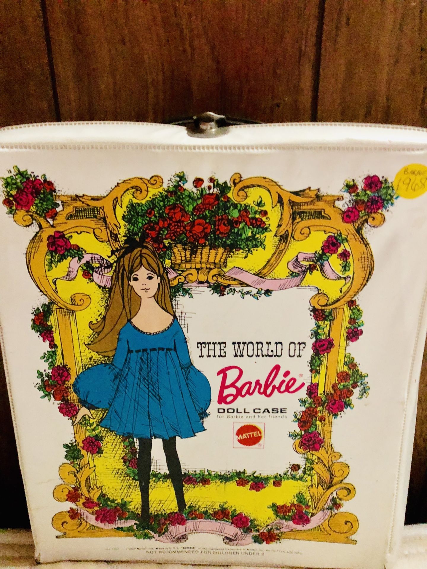 Vintage 1968 World Of Barbie White Doll Case