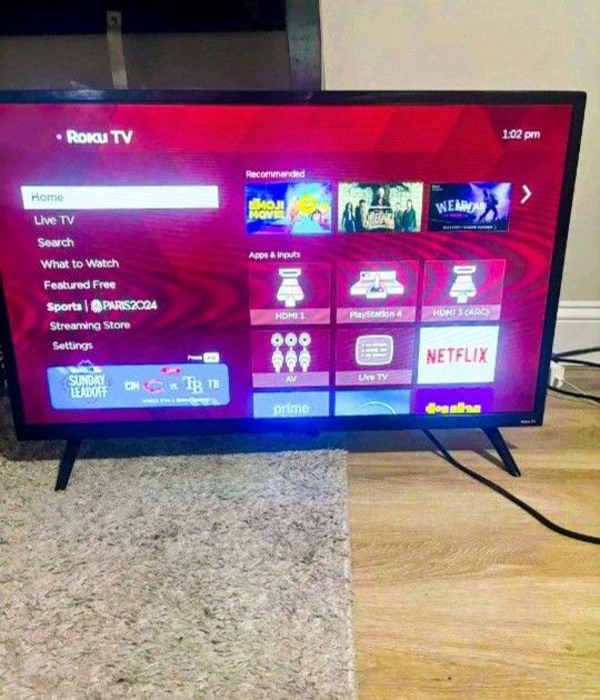 32inch Roku Smart TV With Roku Remote