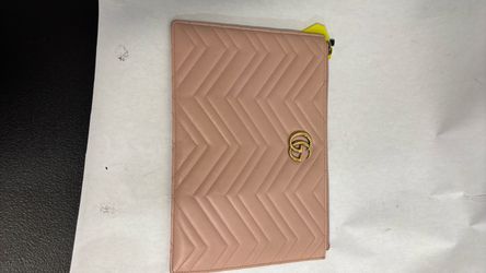 Gucci light large zip pouch