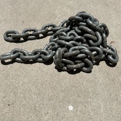 Heavy-Duty 3/8” Steel Chain – 91” Long
