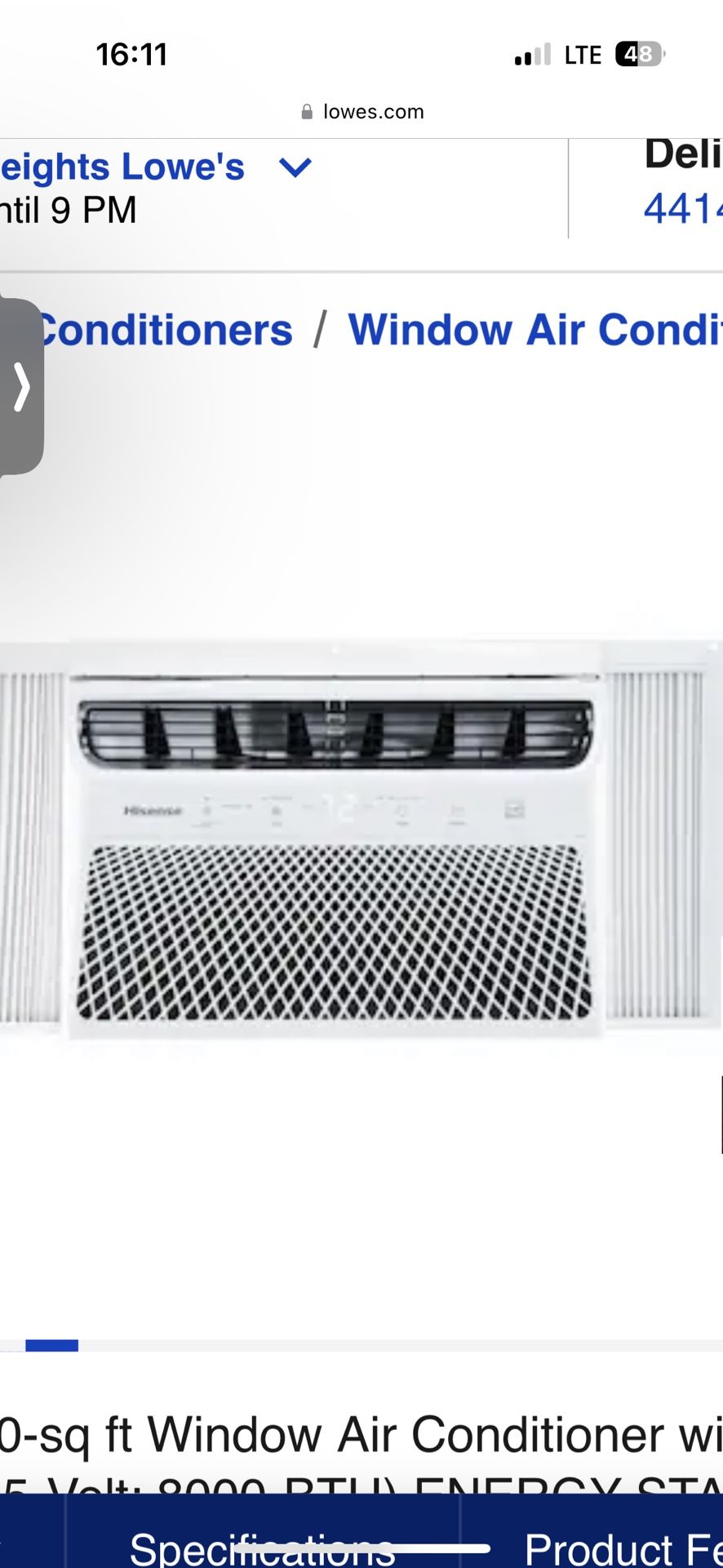 Hisense AC Window Unit 