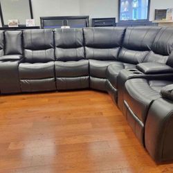 Tax Refund Sale. Madrid Leather Reclining Sectional In Gray Or Black Now $1099. Easy Finance Option. Same-Day Delivery.
