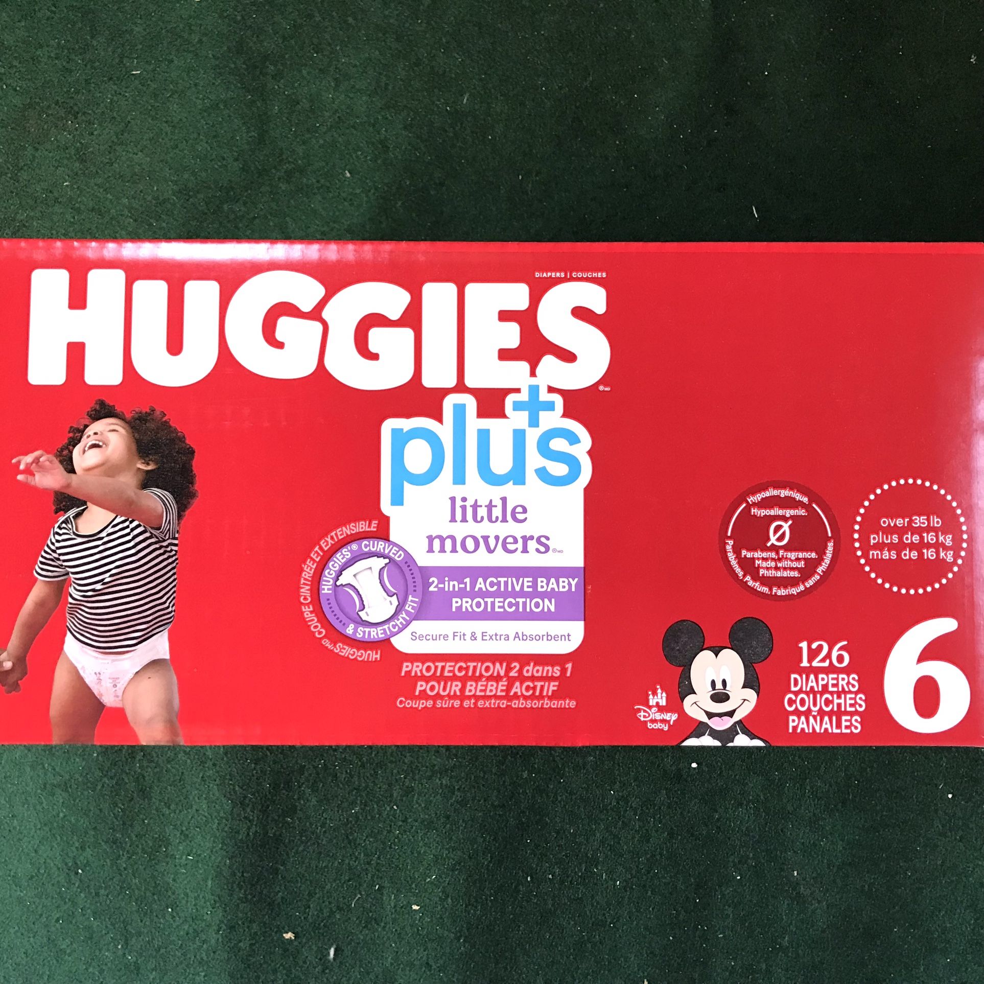 Huggies Little Movers Plus Size 6/126 Diapers 