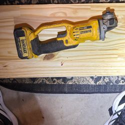 DEWALT 20V MAX cordless reciprocating saw.