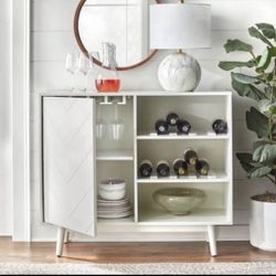 New Modern White Wine Storage Buffet Server 