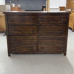 Brown Wood 6 Drawer Dresser - Tons of Storage  