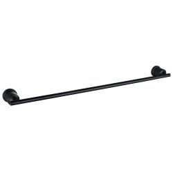 Twenty-four in. Towel Bar Bathroom Wall Mounted 304 Stainless Steel Bath Heavy-Duty Towel Rack and Towel Holder in Black