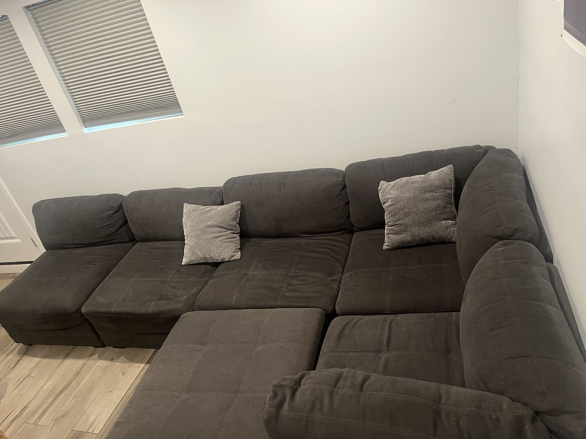 Dark grey sectional