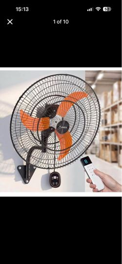 24" High-Velocity Wall Mount Fan with Remote