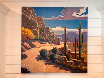 Bob Pejman 40” x 40” Mixed Media Painting