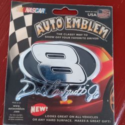 Dale Earnhardt Jr Metal Emblem New 
