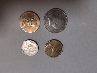 Abraham Lincoln,Sacagawea ,Kennedy Half Dollar