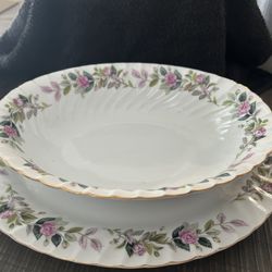 Rose China Seving Bowl 