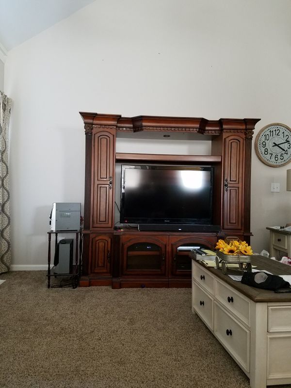 Solid wood entertainment center for Sale in Greenville SC 
