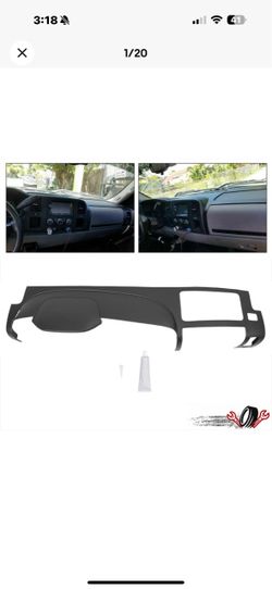 New in box For Silverado LS LT WT Sierra SL SLE 07-13 Black Dash Board Cap Cover Overlay, ZTL-Y-0080