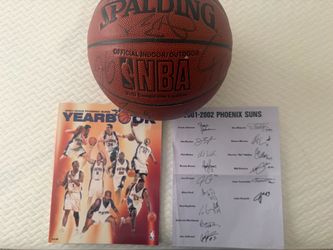 2001/2002 Phoenix Suns signed Basketball