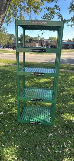 Pennington Plastic Shelving Unit 2’ X 22” X 70” Approximately