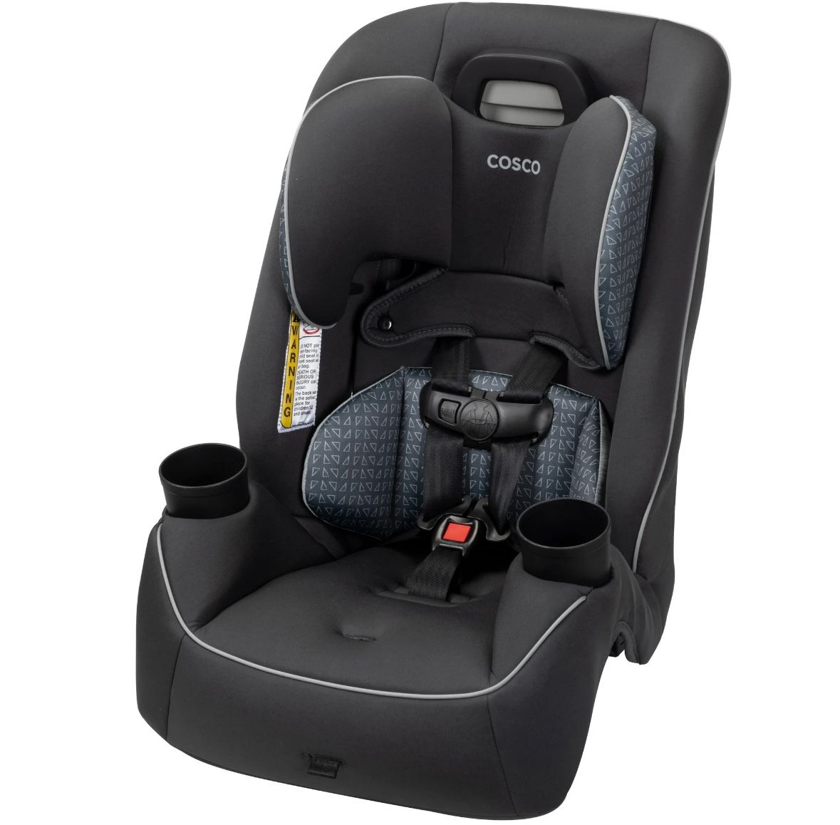 Cosco Kids Easy Elite Slim All-in-One Convertible Car Seat, Infant to Toddler, Unisex, Grey Glyphs