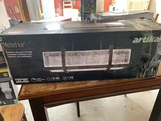 Artika Melted Ice 29-Watt Integrated LED Black Pendant