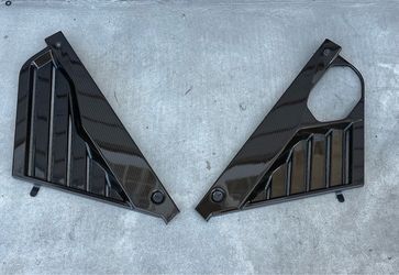 20-26 Chevrolet Corvette Exposed Carbon Fiber Back Body Opening Frame Fillers