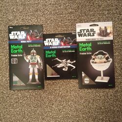 Metal Earth Set Of 3 Star Wars Kits. Low Price