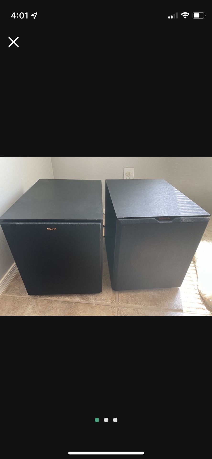 Klipsch R-120 SW subwoofer speaker